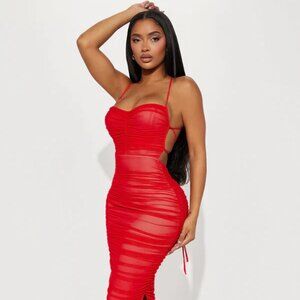 Life After Love Mesh Midi Dress